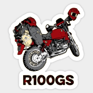 BMW R100GS Loaded Sticker